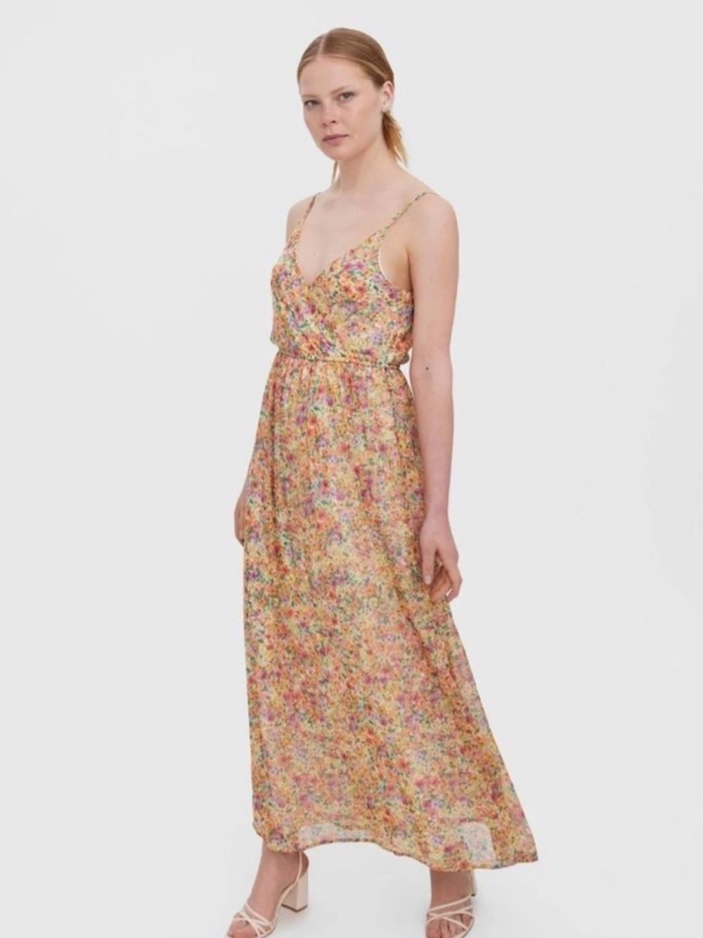 Vero Moda Kaya Floral Wrap Dress